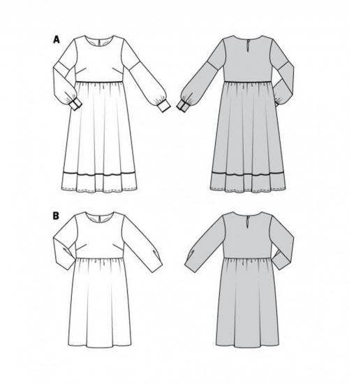 Burda Sewing Pattern 5948 Dresses For Women, 8-18 (34-44) - Intermediate