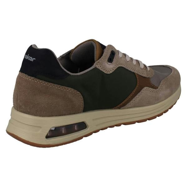 Rieker Mens Rieker Casual Lace Up Suede Leather Trainers B1000