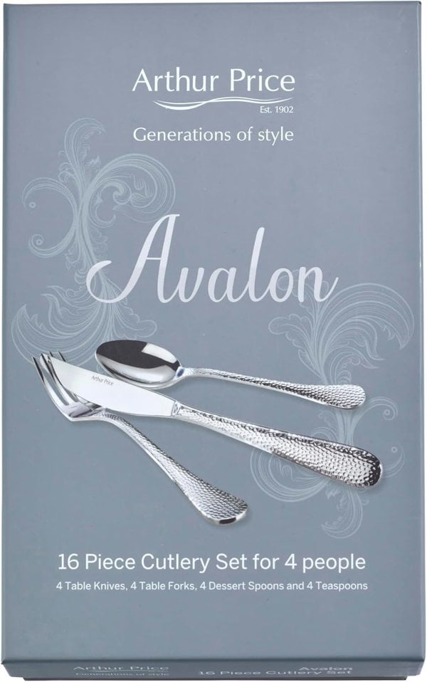 Arthur Price 'Avalon' Stainless Steel 16 Piece 4 Person Gift Boxed Cutlery Set