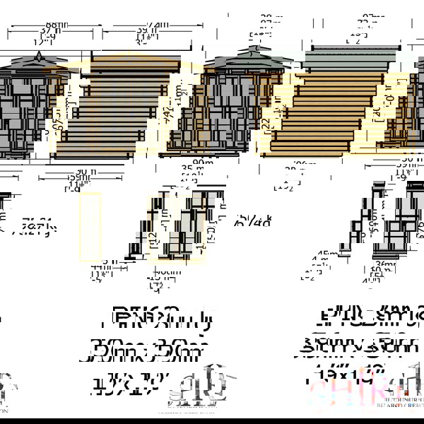 Shire 12x12 Epping log cabin 28mm Cladding - Best Shed