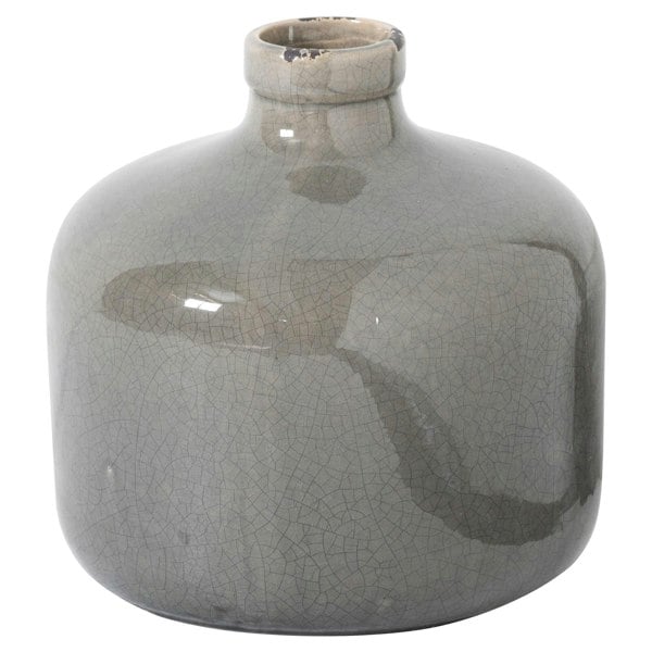Hill Interiors Glazed Vase - Grey