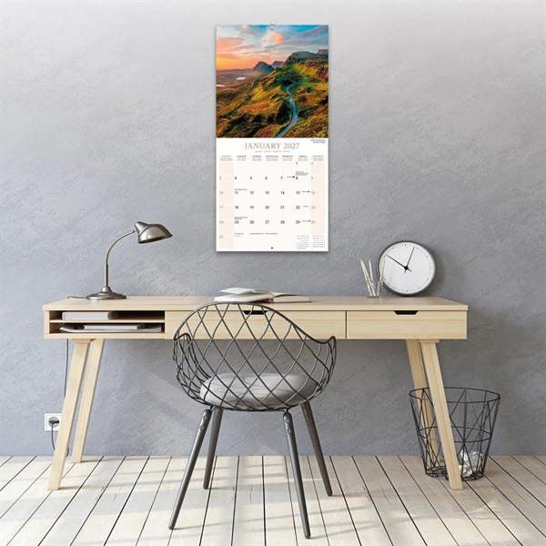 Scotland Calendar 2027, Wall Calendars, Month To View, Travel, Gift
