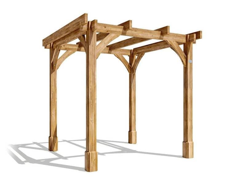 Dunster House Wooden Pergola Garden Plant Frame Furniture Kit Leviathan 2.5m x 2.5m