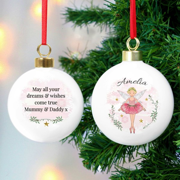 Personalised Memento Company Personalised Sugar Plum Fairy Bauble