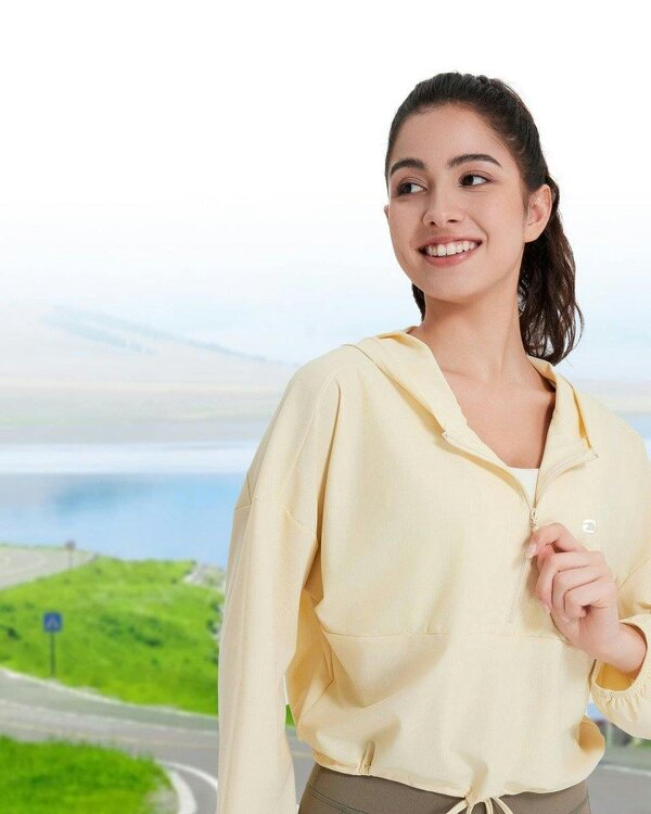 Anniou Cropped Hoodie UPF 50+