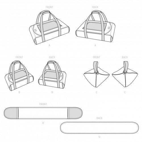 Simplicity Sewing Pattern 9522, Accessories OS (One Size Only) - Easy
