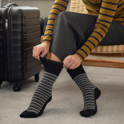 Gentle Grip 24 Pairs Ladies Cotton Rich Everyday Socks Gentle Grip Soft Top Comfort Socks