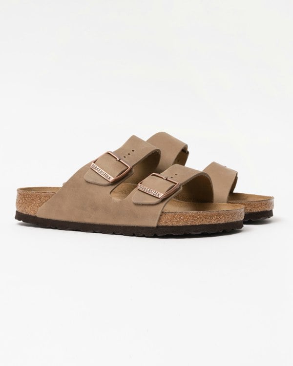 Birkenstock Arizona Oiled Leather Unisex Sandals - Tobacco Brown