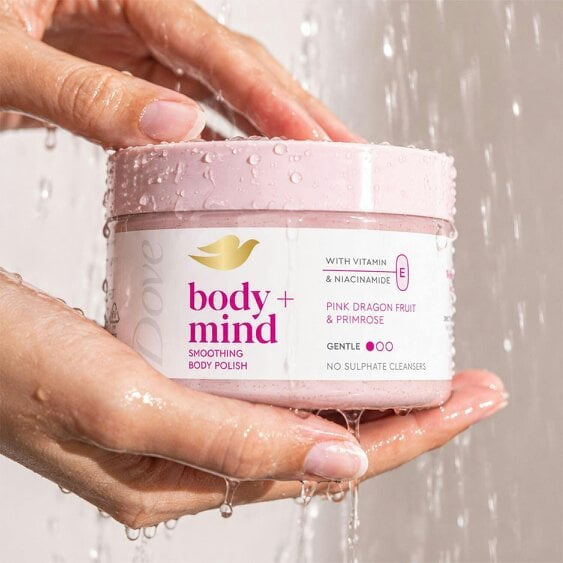 Dove Body+Mind Body Scrub 6x295ml Pink Dragon Fruit & Primrose Exfoliating Scrub