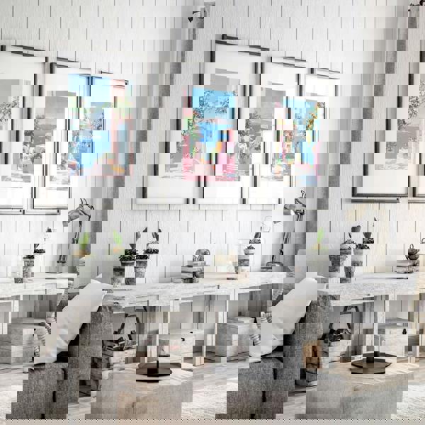 Wall Paintings In Living Room | Set of 3 Beach Decor Wall art Prints