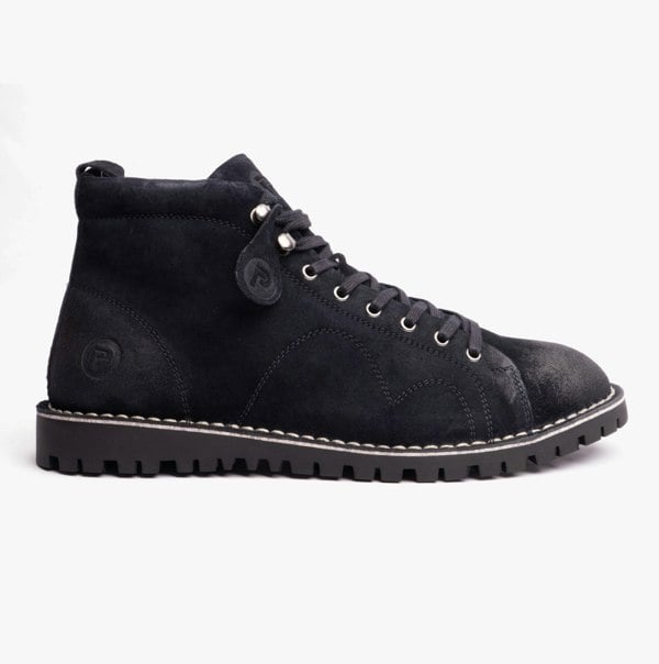 Popps 1961 MOD Mens Suede Boots Navy