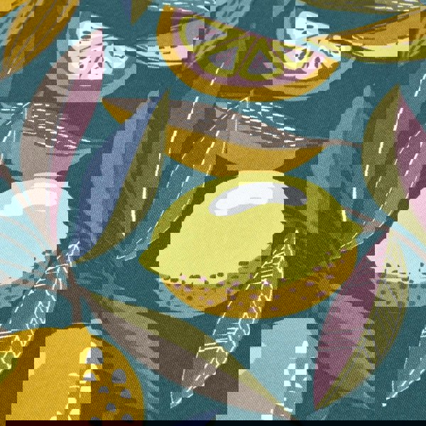 HOMESCAPES 100% Cotton Citrus Placemats, Set of 2