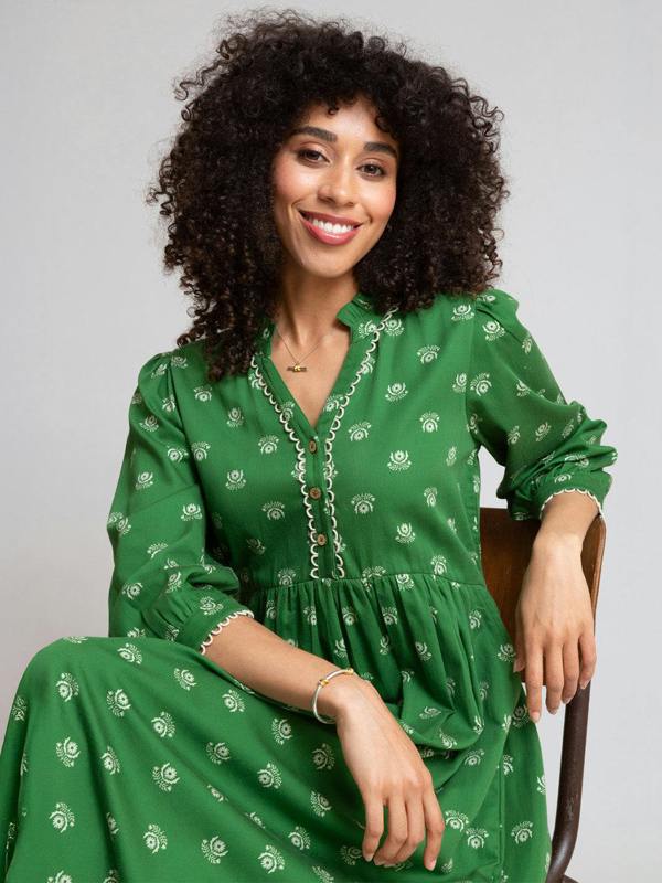 Kite Womens Organic Thistle Longburton Sateen Dress