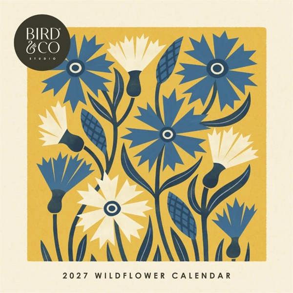 Bird & Co Birth Flower Calendar 2027, Wall Calendars, Month To View, Art, Gift