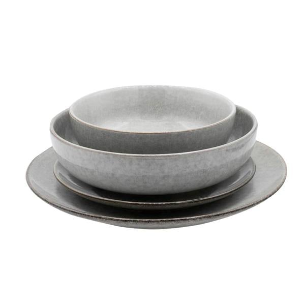 Cooks Professional 16 Piece Nordic Stoneware Dinner Set | Grey