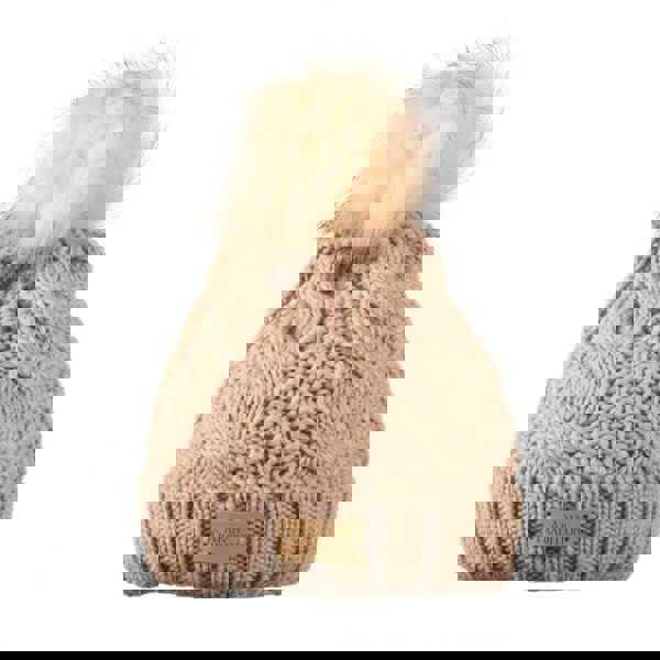 Aran Cable Pom Pom Hat Stay Cozy & Chic with Aran Cable Pom Pom Hat | Traditional Cable Knit