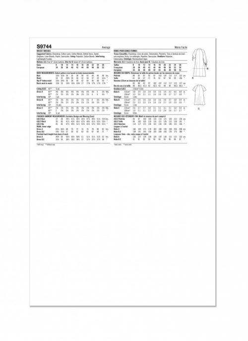 Simplicity Sewing Pattern 9744, Dresses for Women, K5 (8-10-12-14-16) - Intermediate