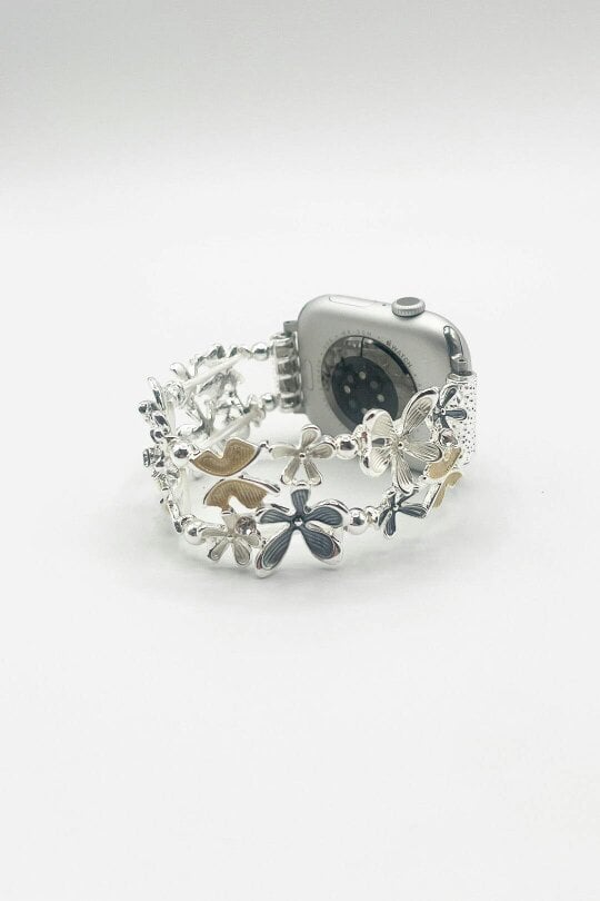 SVNX Apple Watch Strap with Flowers in Yellow