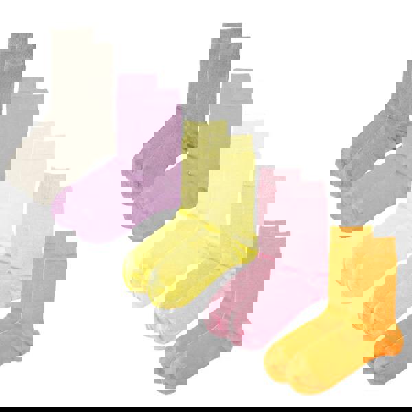 Jemsox Luxury Plain Colour Socks Neutrals – 5 Pair Gift Set