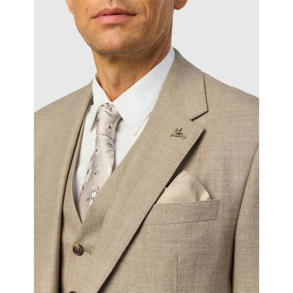 Ted Baker Ecru Magnolia Floral Silk Tie