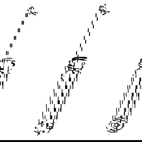 Showerdrape Dante Black Toilet Roll Holder & Spare Paper Holder Combination