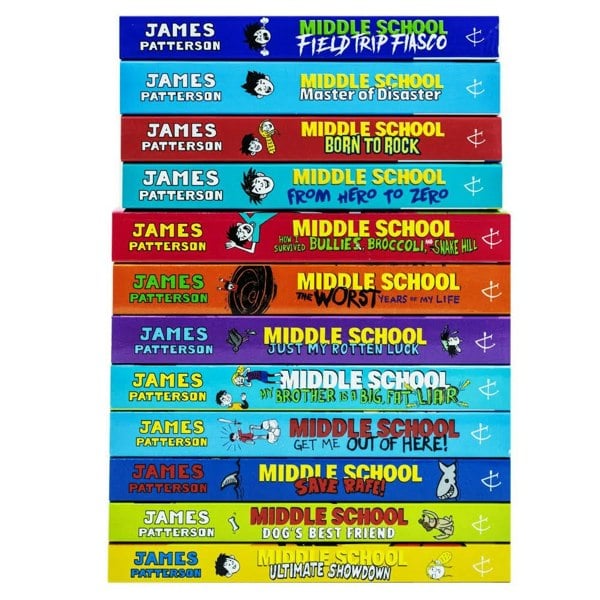 Middle School Series 12 Books Collection Set By James Patterson