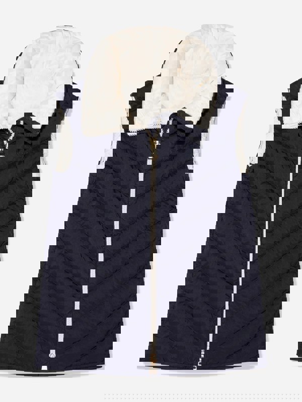 Moncler Enfant Girls Down Padded Venta Gilet in Navy