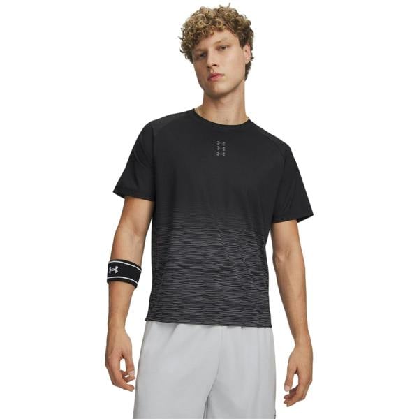 Under Armour Mens Hoops Performance Basketball T-Shirt - Black/Grey - 