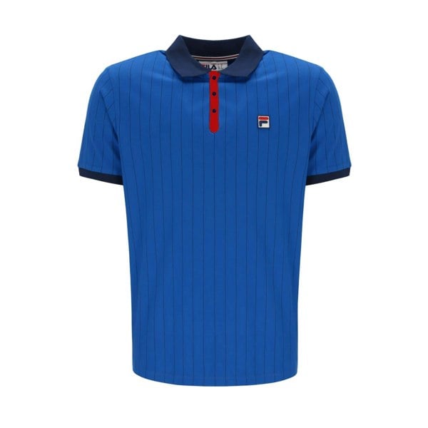 Fila BB1 Classic Striped Polo Shirt Turkish Sea/Fila Navy/Fila Red