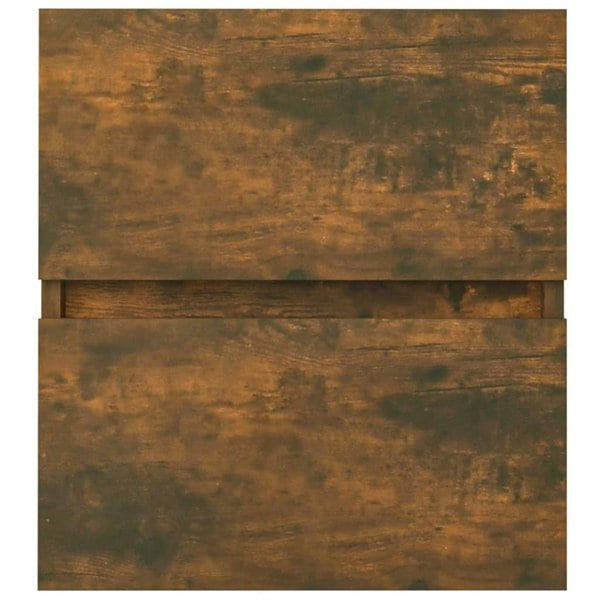 Berkfield Sink Cabinet Smoked Oak 41x38.5x45 cm Engineered Wood
