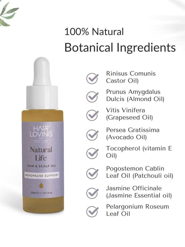 Natural life hair products for menopause made by natural ingredients