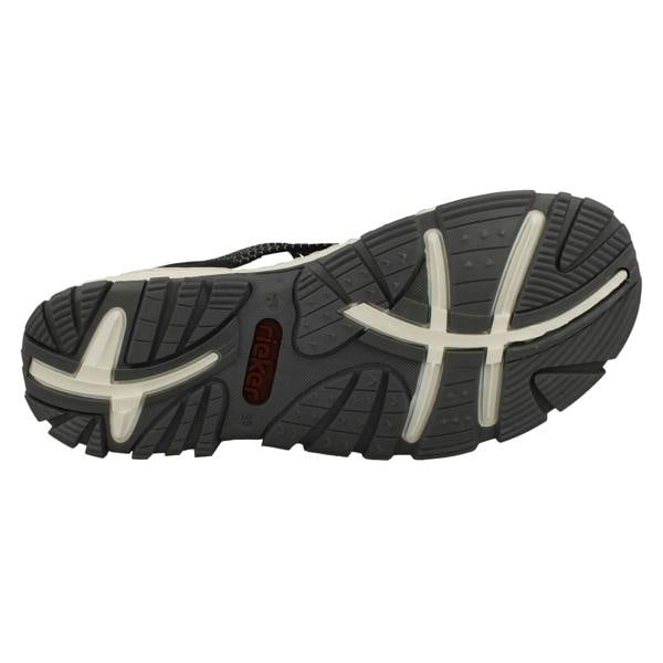 Rieker Ladies Rieker Elasticated Cross Detailed Strappy Sandals 68888