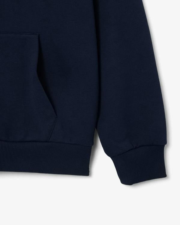 Lacoste Fleece Mens Classic Fit Hoodie - Navy 166 | CHO | Designer Mens Hoodies