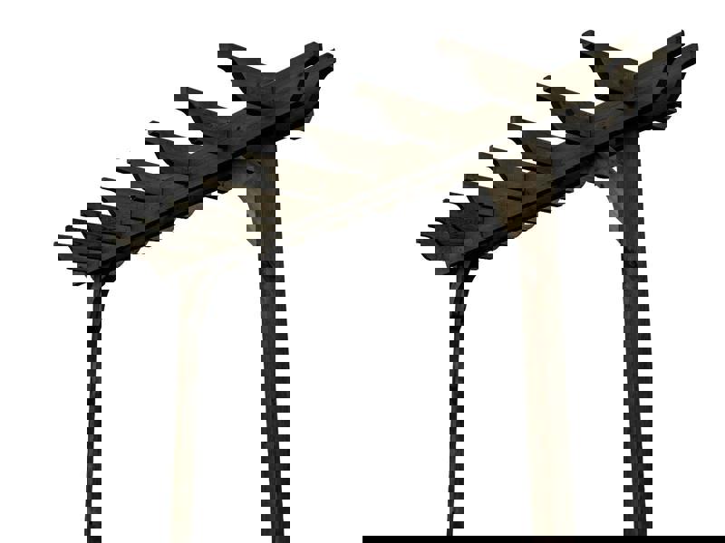 Arbor Garden Solutions Sculpted Double Beam Pergola, Plant Climbing Arbour - Sculpted brace