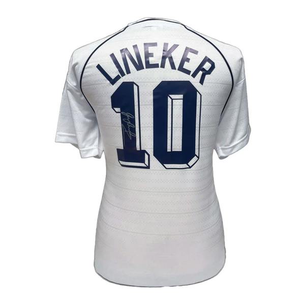 Unbranded Gary Lineker signed Tottenham 1991 FA Cup Semi Final shirt — Unframed