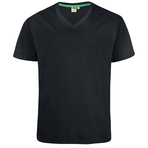 Duke Mens D555 Signature Cotton Kingsize T-Shirt - Black