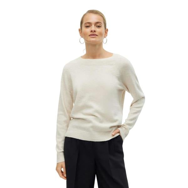 Vero Moda Womens/Ladies Doffy Knitted O-Neck Jumper - Birch Beige - 