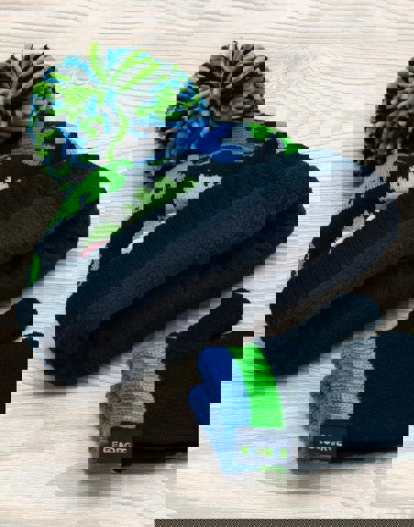 Peppa Pig Boys Blue Beanie and Gloves Set (One Size)