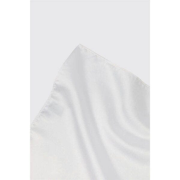 Limehaus Plain White Pocket Square