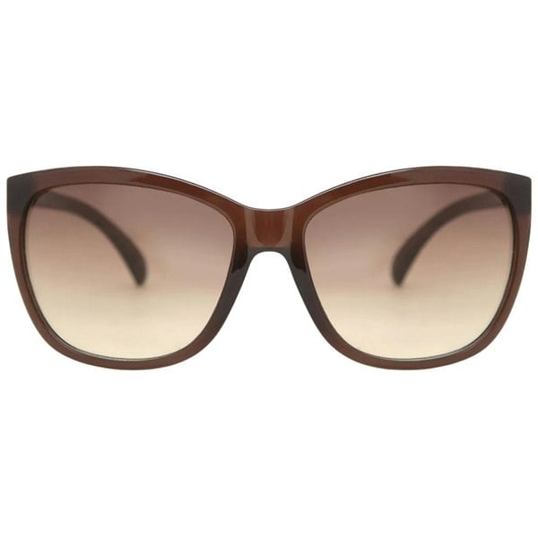 Calvin Klein Milky Brown Frame Brown Gradient Lensed Sunglasses
