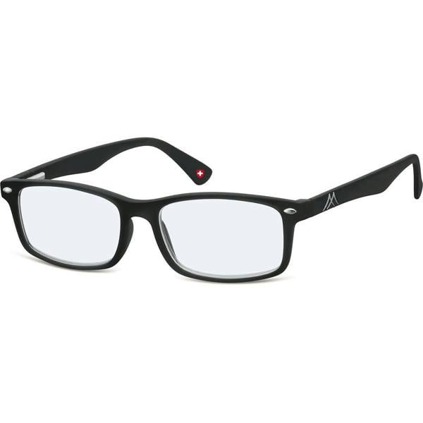 Montana Reading Glasses BLFBOX83 0.00 Matte Black Men Women Blue Light Blocking