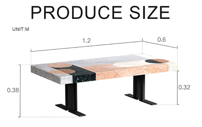 Weilai Concept Vogue Coffee Table, Marble