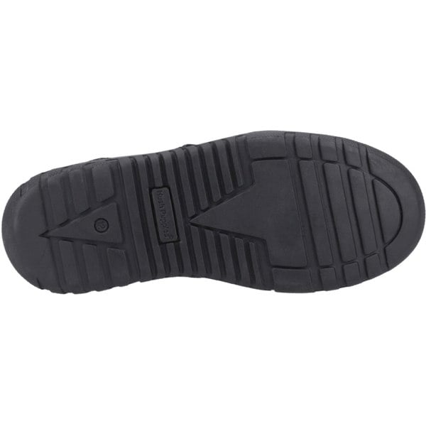 Hush Puppies Steven Senior Leather Boys's Black Lace-Up Shoes