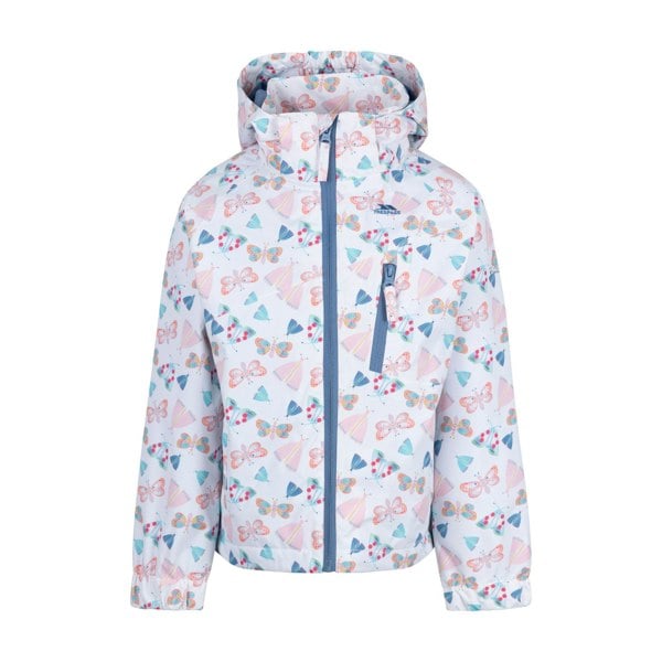 Trespass Girls Fluttery TP50 Waterproof Jacket - White