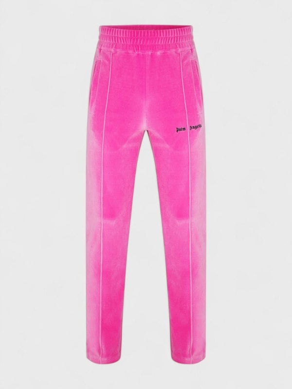 Palm Angels Velvet Track Pants Pink