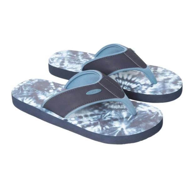 Animal Womens/Ladies Swish Tie Dye Flip Flops - Bright Blue - 