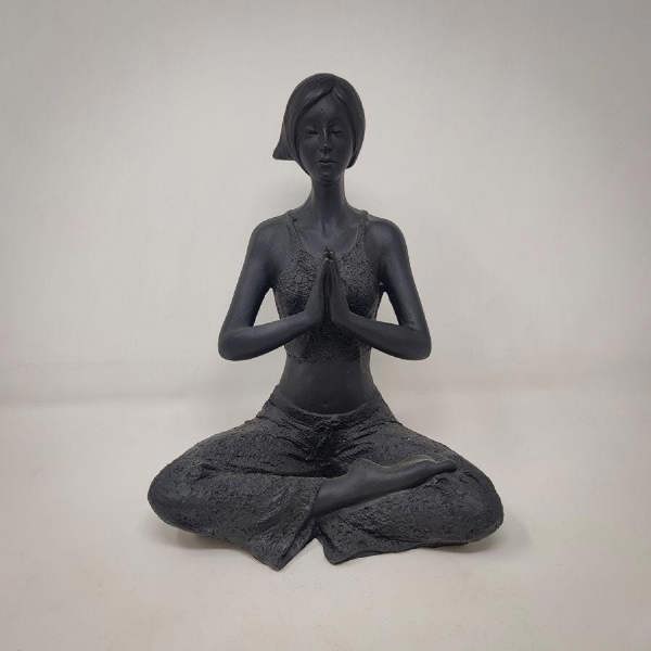 Peacefully Yoga Lady Figurine Home Decor