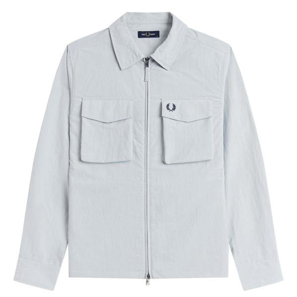 Fred Perry Ripstop Pocket Overshirt Dusky Blue