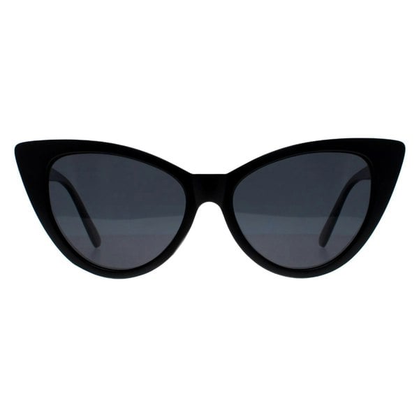 Montana Sunglasses - Womens Cat-Eye MP71 - Matte Black Frame - Grey Polarized Lens