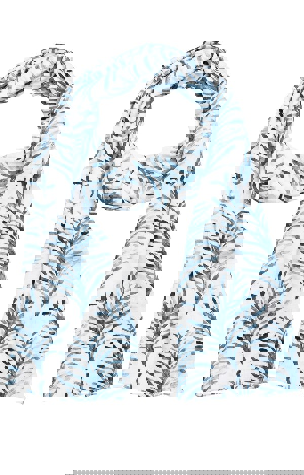 Alie Street London Azra Woven Scarf Blue and White Floral